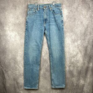 Levis 505 Jeans Mens 30x32 Straight Leg Medium Wash Blue Denim Western Rodeo